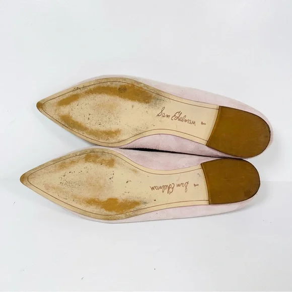 Sam Edelman Rae Women’s Ballet Flats Size 8M Pointed Toe Pink Suede. - Picture 11 of 12